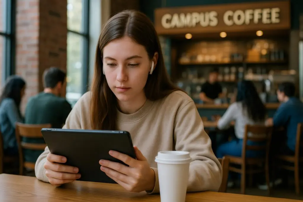 A student in Indiana appreciates Xfinity’s internet for students with their ability to access WiFi PowerBoost hotspots at home or around town.
